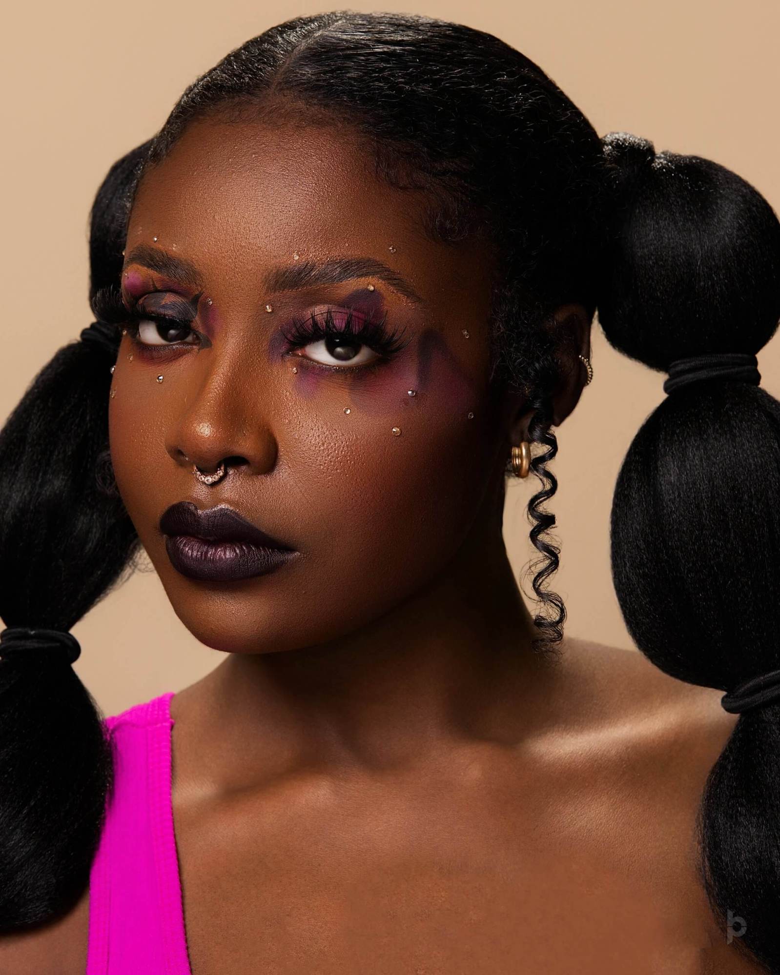 Colorful close portrait created for a personal brand campaign